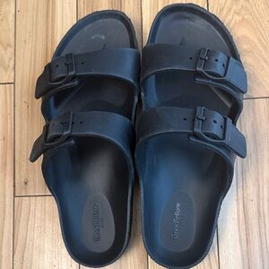 Goodfellow & Co Charcoal Slide Sandals